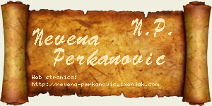 Nevena Perkanović vizit kartica